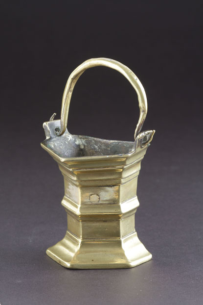 A Rare Ceremonial Brass Holy Water Bucket or 'Aspersorium' 